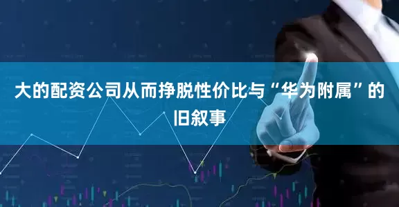 大的配资公司从而挣脱性价比与“华为附属”的旧叙事