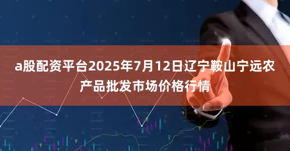 a股配资平台2025年7月12日辽宁鞍山宁远农产品批发市场价格行情
